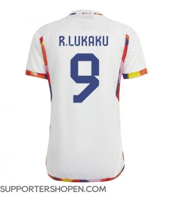 Belgien Romelu Lukaku #9 Borta Matchtröja VM 2022 Kortärmad